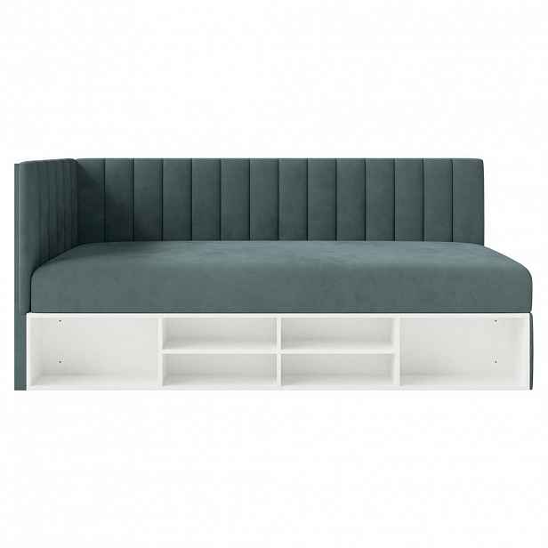 Selsey POSTEL PRO MLÁDEŽ Ventrio modrošedá sametový potah Easy-Clean 90x200 cm