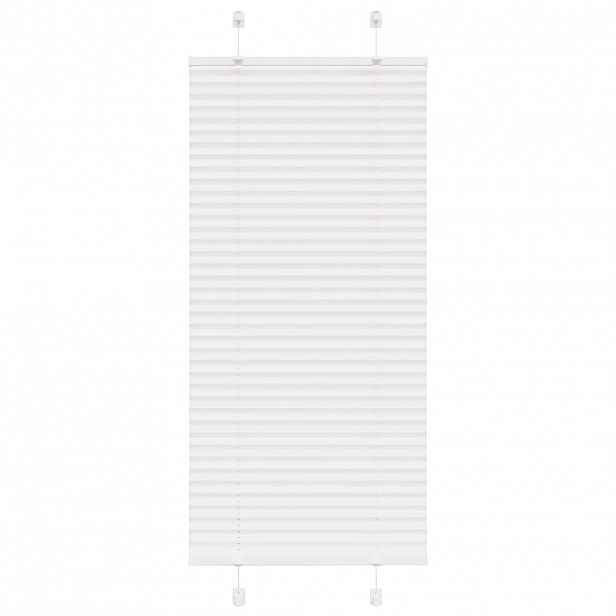 vidaXL Plisovaná roleta bílá 55x100 cm Šířka látky 54,4 cm Polyester