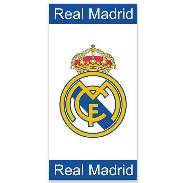 TEMU Klasický osuška Real Madrid, Plážová osuška 70x140 cm (Rychleschnoucí)