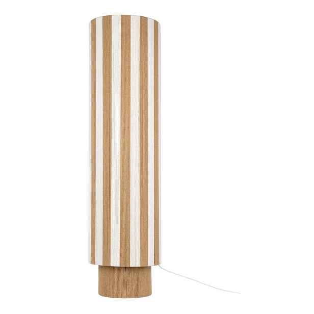 Bílá/v přírodní barvě provazová stojací lampa (výška 106 cm) Vienna Stripes – Leitmotiv