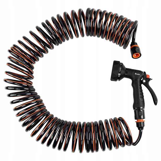 Hadice zahradní hadice Spirng Flex 15 m, sada s 9-funkční pistolí