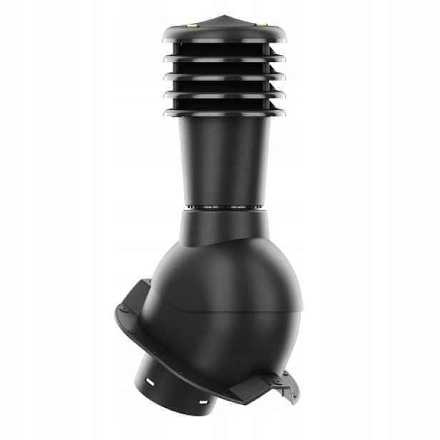 Větrací komín Smartline profil T35 fi 125 mm, nezateplený, černý