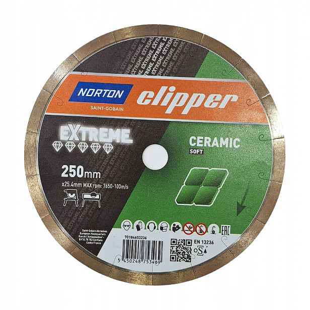 Diamantový kotouč Norton Clipper Extreme Ceramic 250x25,4 mm 9/2 mm