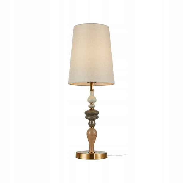 Noční stolní lampa Dekorativní E27 Moren Hnědá Textilní 60W Ložnice