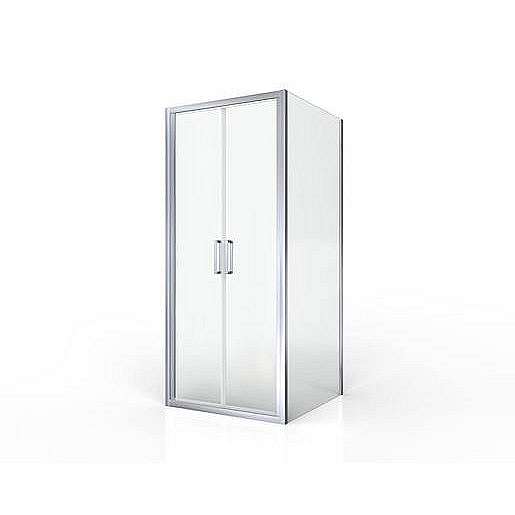 Sprchové dveře obdélník 80x195 cm Siko TEX chrom lesklý SIKOTEXL80STENA100