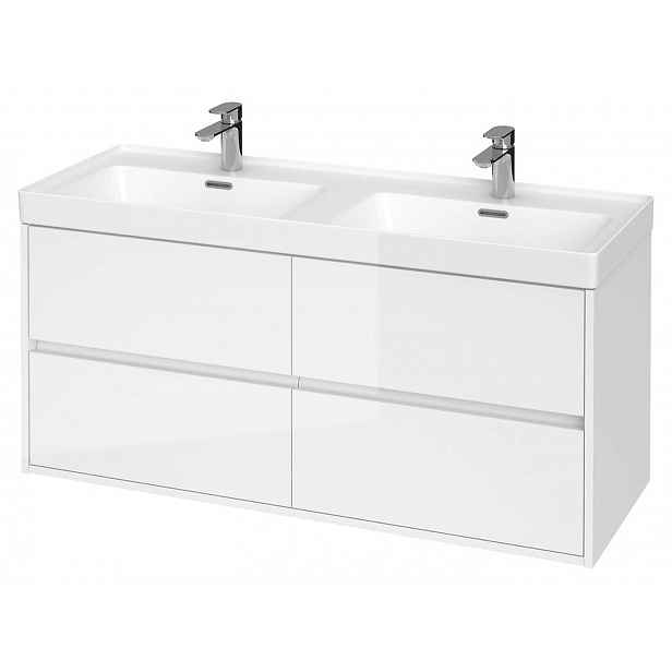 Cersanit Crea - Skříňka s umyvadlem, 53x119x45 cm, 4 zásuvky, bílá S801-323