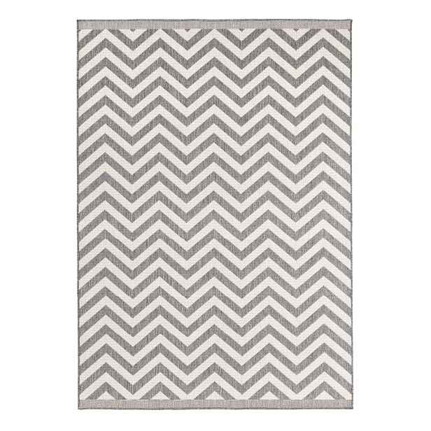 Kusový koberec Twin Supreme 103432 Palma grey creme – na ven i na doma, 240x340, šedá, chodba / předsíň, Hanse Home