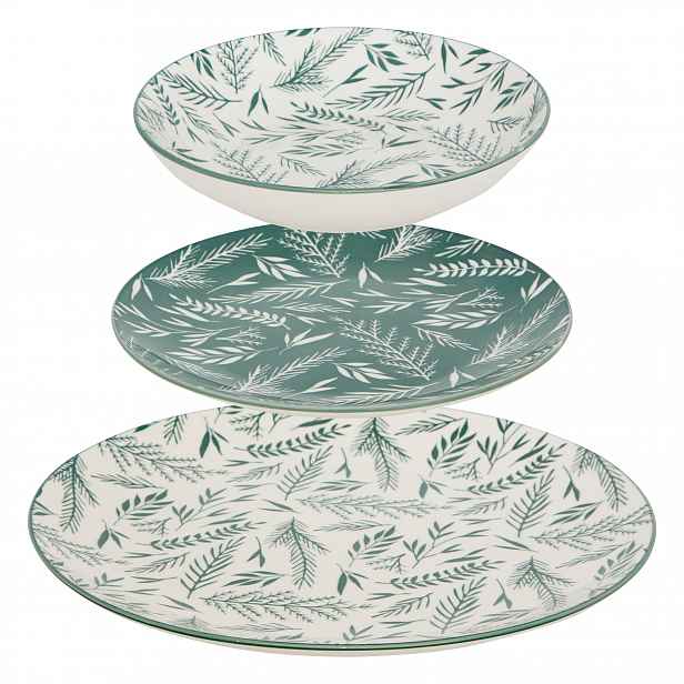 Porcelánový Jídelní Set Pro 4 Osoby, 12 Dílů, Průměr 26,5 CM