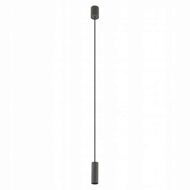 Šedá závěsná lampa Fourty je moderní nad jídelní stůl Nowodvorski