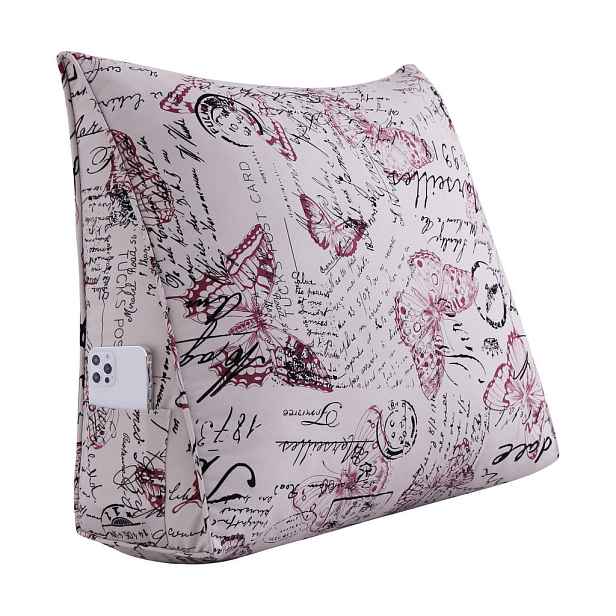 Vercart ZÁDOVÝ POLŠTÁŘ na čtení Červený 60 cm