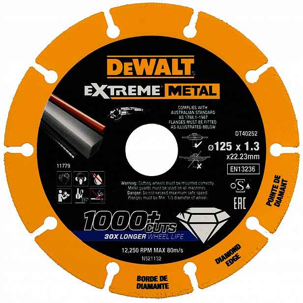 Diamantový Kotouč Extreme Metal 125*22.23*1.3 MM