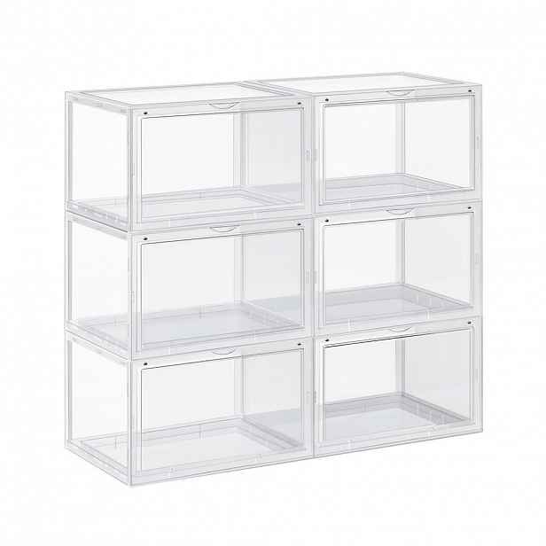 Boxxx REGÁL NA BOTY, průhledné, 72/66/28 cm