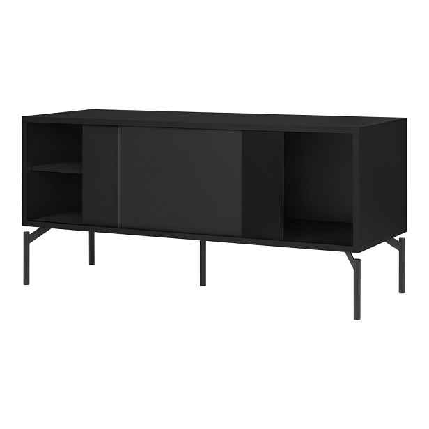 Černý TV stolek 116x55x42 cm Met Mini – noo.ma
