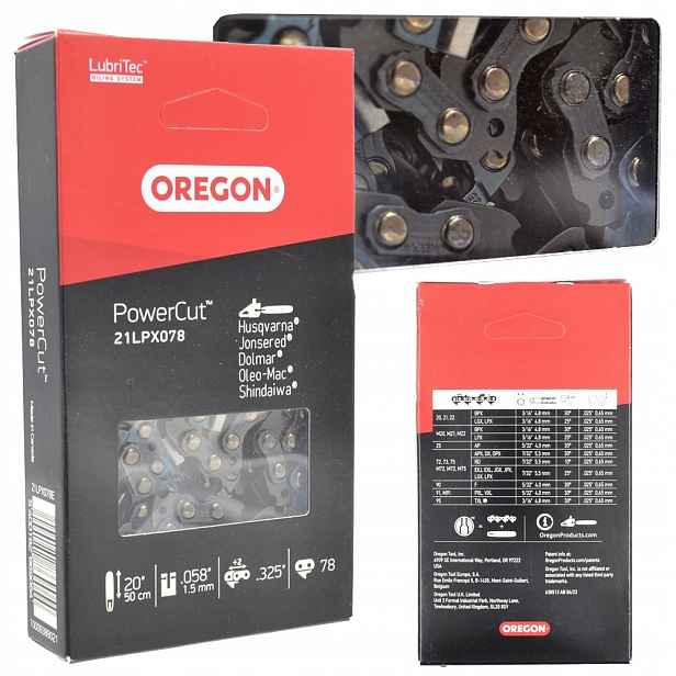 Originální Řetěz Oregon 20" 78 Článků 0,325x1,5 Pro Motorové Pily