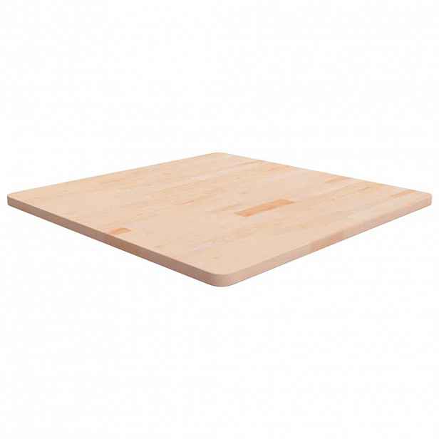 vidaXL Čtvercová stolní deska 80x80x2,5 cm masivní dub bez úprav