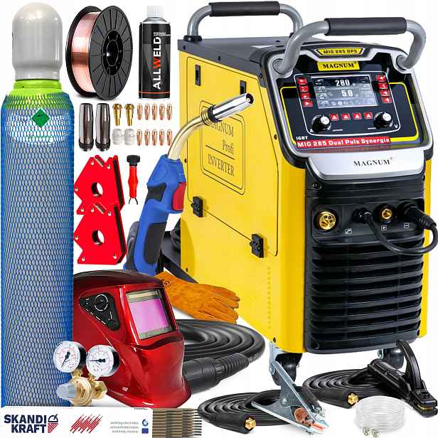 Poloautomatický Svařovací Stroj Migomat Mig Mag Mma Magnum 280A Puls Igbt