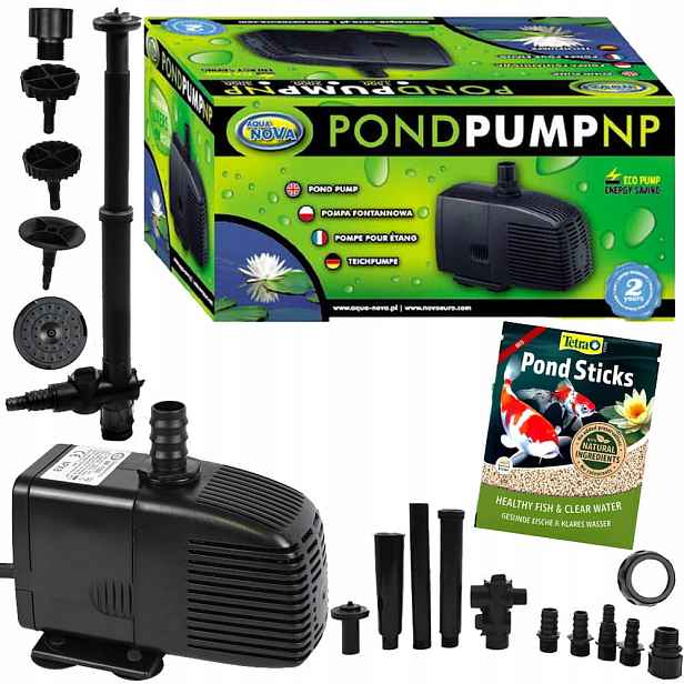 Aqua Nova NP-1000 fontánová pumpa do jezírka 1000 l/h 16 W Bonus