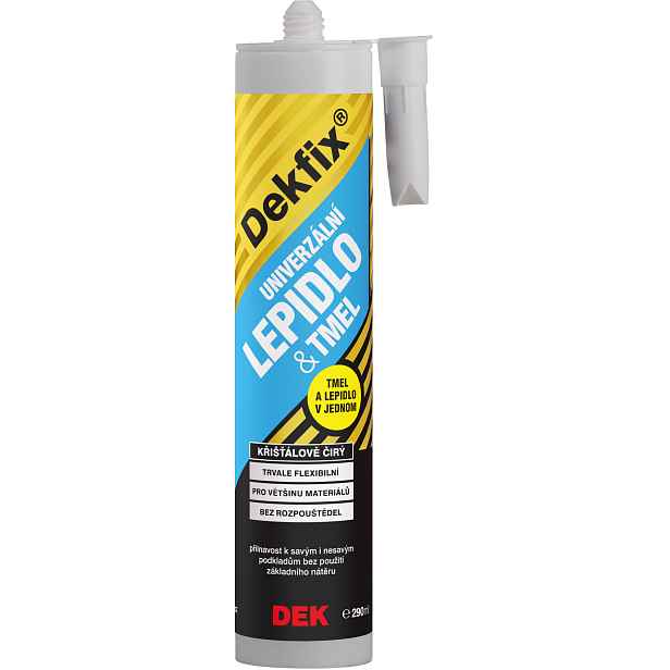 Lepidlo a tmel univerzální DEKFIX čiré 290 ml