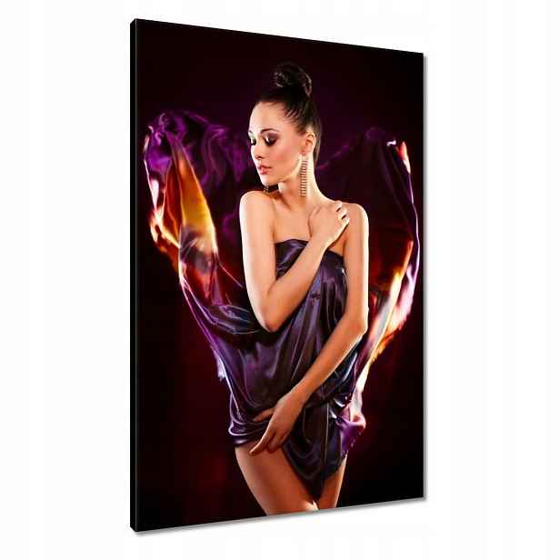 Obrazy 60x90 Fialová dáma Paní