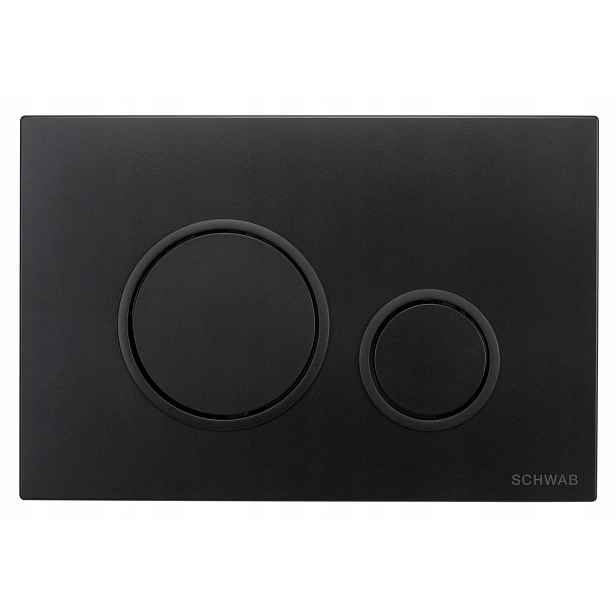 Schwab Spouštěcí splachovací tlačítko P47-0190-0253 Wc Černá matná barva