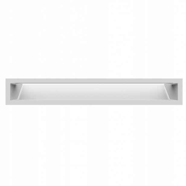 Ventilační krbová mřížka Luft pro krb Sf 90x600 bílá 9x60 kovová