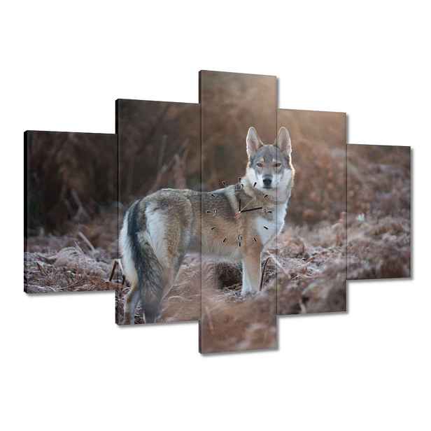Hodiny 150x105 Majestátní vlk