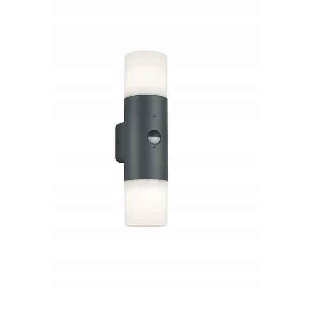 Lampa Hoosic venkovní nástěnné svítidlo s pohybovým senzorem antracit IP44 Trio