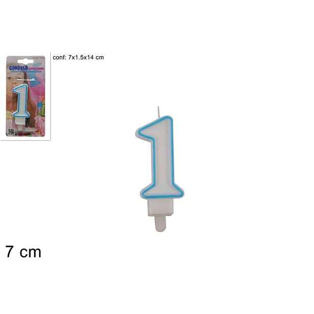 PROHOME - Svíčka dortová 1 modrá