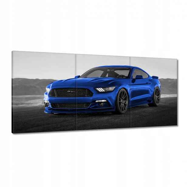 Obrazy 210x100 Modrý Ford Mustang