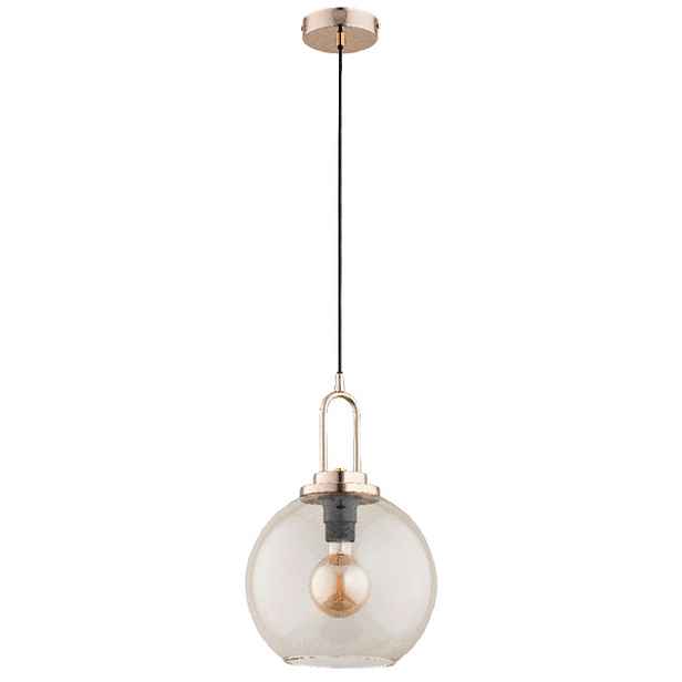 Závěsná lampa Alfa Septum zlatá, skleněná koule 35 cm E27 15W