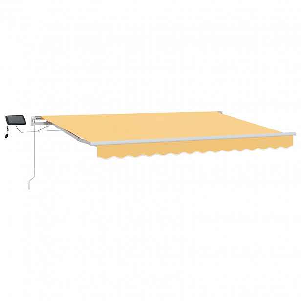 vidaXL Stahovací markýza Písková 300 x 250 cm Látka a hliník