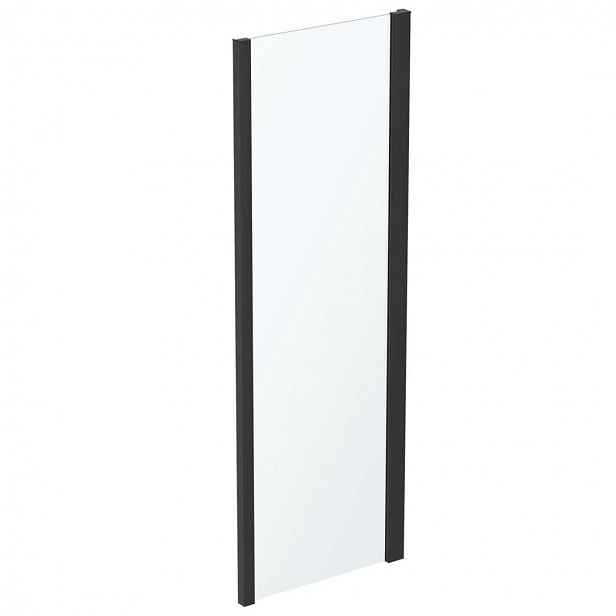 Ideal Standard Connect 2 - Pevná boční stěna 90 cm, černá/čiré sklo K9374V3