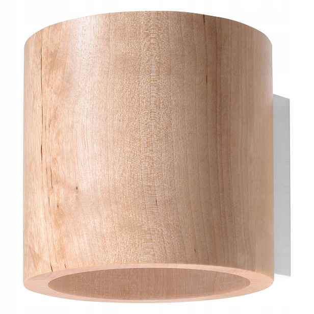 Pure Lume Rondeo nástěnná lampa dřevo bílá 1xG9 IP20 12 cm