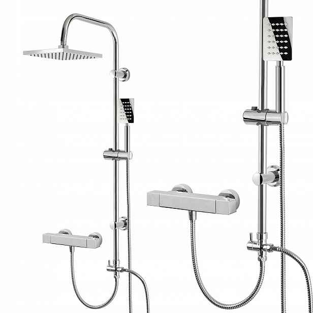 Solidní Sprchový Set Sprchový Sloup Pro Dešťovou Sprchu 20 CM