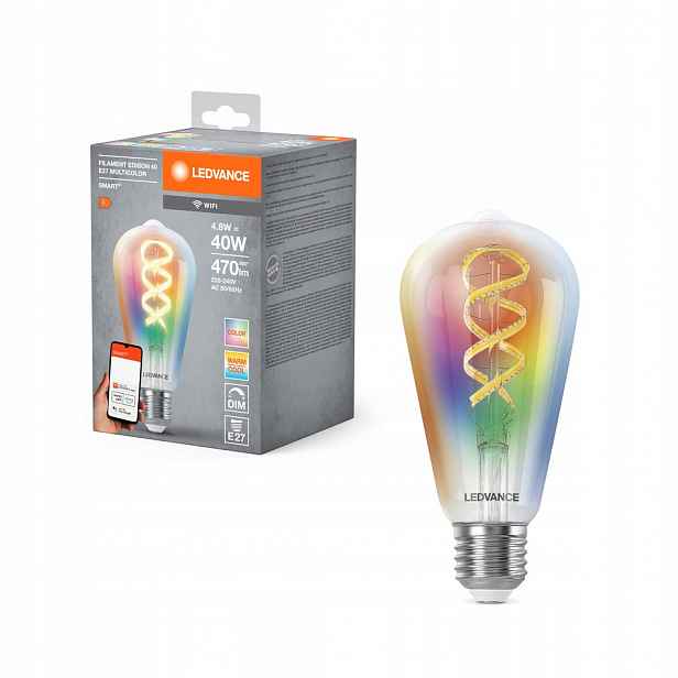 Led žárovka E27 4.8W 40W 470lm Rgbw Cct Stmívatelná Smart+ WiFi Filament