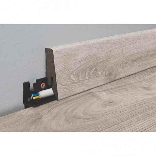 Lišta soklová Naturel šedá, MDF, délka 260 cm, L58C8477