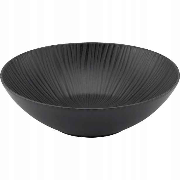 Miska Vesuvio Black 24 cm, černá 4 ks