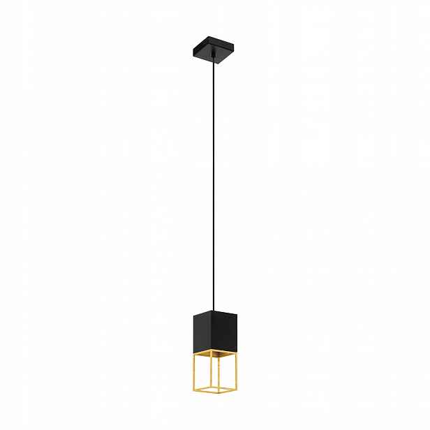 Závěsné Svítidlo Lustro Eglo Montebalado Černo-zlaté GU10 110CM Led