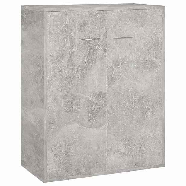 vidaXL Příborník betonově šedý 60 x 30 x 75 cm kompozitní dřevo