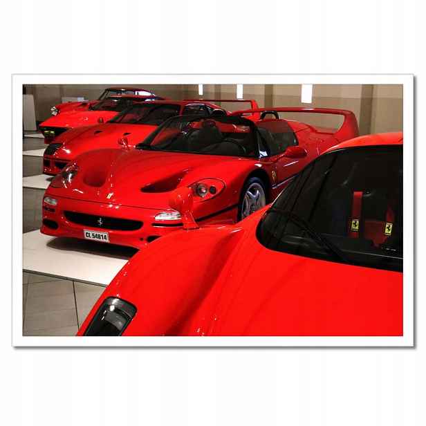 Plakáty v rámu 60x40 Červené Ferrari