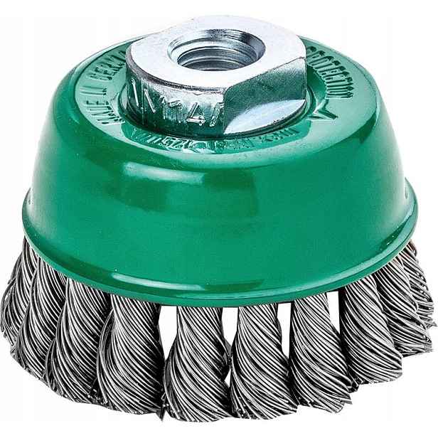 Kartáč hrncový, ocel, pletený drát 65x0,5 mm Lessmann