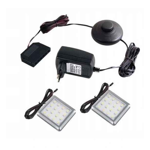 LED osvětlení SQUARE 2x, teplá bílá