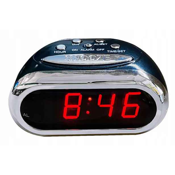 Síťový Budík Led 21608 Hodin Alarm S Dřímáním, Stolní Budík