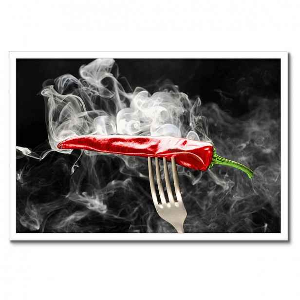 Plakáty v rámu 60x40 Červená paprika Kouř