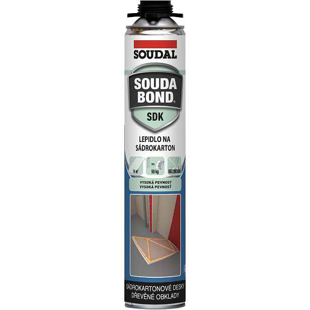 Pěna polyuretanová Soudal Soudabond SDK pistolová 750 ml
