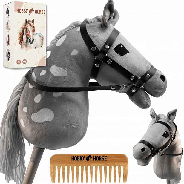 Kůň Na Tyči Hobby Horse A4 Koník Hříva Hlava Koně Hřeben Krabička Dárek