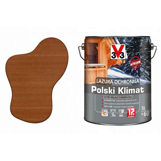 3V3 Výkonný lakovací nátěr pro střešní krytinu Impregnát na vodu Uv pro dřevo Extra Eko