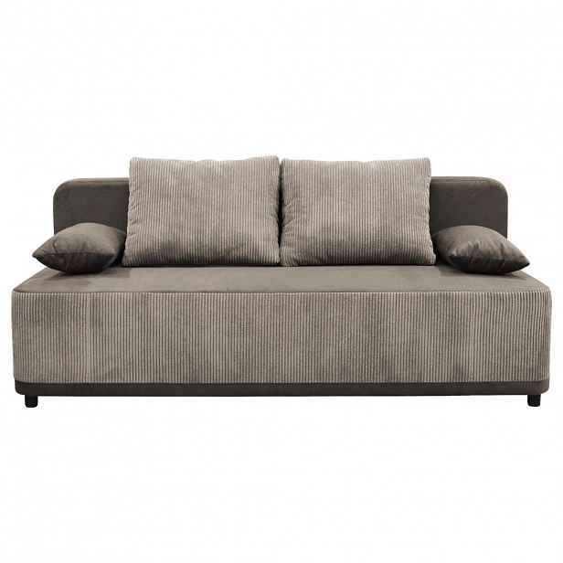 MID.YOU ROZKLÁDACÍ POHOVKA, textil, hnědá