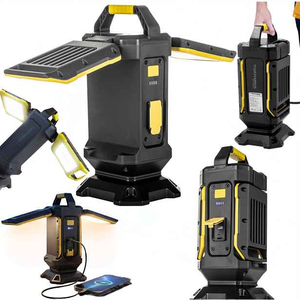Halogen Led Osvětlovač Pracovní lampa Stavební IP54 powerbanka