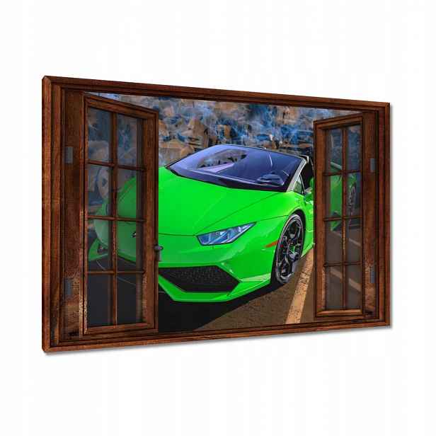 Obrazy 90x60 Zelený sportovní vůz